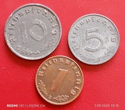 Zestaw monet lll Rzesza 