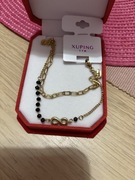 Podwójna złoto-czarna bransoletka