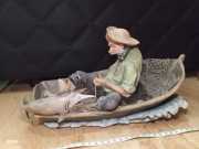 POEMA PORCELANA RYBAK W LODZI FIGURKA artistic porcelain emil cretu