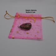 Wisiorek KWARC DYMNY – Naturalny Kamień Równowagi – Amulet (3 cm)