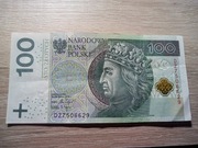 Banknot 100 zł. Kolekcjonerski. 