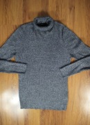 Sweter Asos Design r. L szary damski z golfem akryl