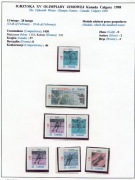 15 Olimpiada Zimowa, KANADA, Calgary 1988 r., 2 karty wystawowe