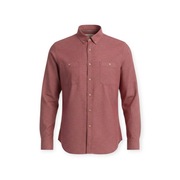 Koszula Joules XXL bordowa bawełniana casual oversize melanż