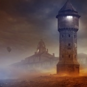 Śląsk - Katowice Szopienice - Uthemann grafika 50x50cm