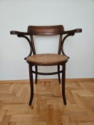 Fotel gięty drewniany, krzesło gięte drewniane typu Thonet