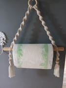 Wieszak na ręcznik kuchenny, makrama, 37 cm x 47 c