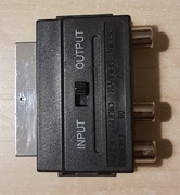 złącze przejściówka adapter euro scart cinch s-video din