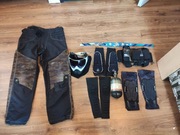 Zestaw paintball butla stako, maska, ochraniacze