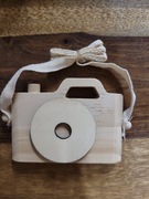 zabawkowy drewniany aparat fotograficzny Hobby Flora. 