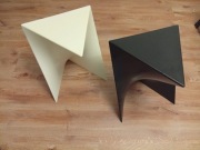 Stolik kawowy czarny i biały King Home