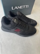 Buty męskie sportowe lanetti czarne sportowe lekkie rozmiar 43