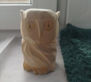 Drewniana sowa 10 cm ozdoba ,dekoracja 