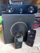 Subwoofer LG + głośniki zestaw - przewody rozprowadzające  gratis 