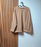 Beżowa bluza sweter 4XL Plus Size 