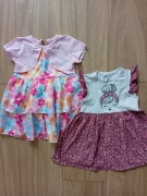 Zestaw sukienek dla dziewczynki r. 80/86