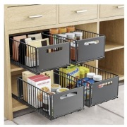 4x Szuflada teleskopowa Wysuwana do kuchni Cargo Kosz