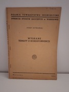 J.Szymański ,,WYBRANE TEMATY Z KORESPONDENCJI,,