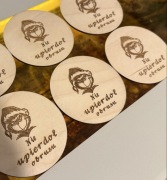 Podkładka pod kubek grawer Grinch nie upi**dol obrusu