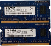 PAMIĘĆ RAM ELPIDA 4GB (2X2) DDR3 1600MHZ PC3 12800S