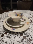 Porcelanowe  trio Hautschenreuther Arzberg filiżanka  zestaw śniadaniowy 