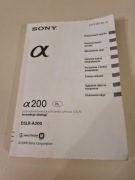 Instrukcja obsługi SONY A200 - POLECAM