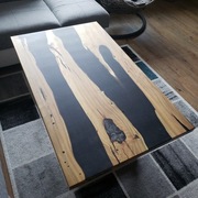 Stół z żywicą do salonu