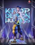 Figurka druk 3D żywica 12K " Zoey (Kpop Demon Hunters) - F1191 " - 120 mm