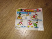 Historyjka obrazkowa komiks z gumy balonowej Donald lata 80 Maple Leaf