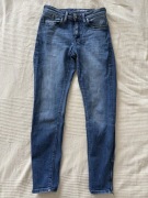 Jeansy EDC by Esprit niebieskie skinny rurki W27 S