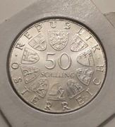 50 schilling 1974 Austria srebro