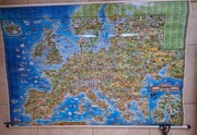 Mapa ścienna Europa Mapa dla dzieci 