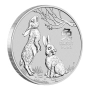 Perth Mint: Lunar III - Rok Królika 1 uncja Srebra 2023