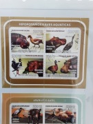 Gwinea Bissau 2008 Mi 3816-9  ark ptaki hipopotam idealna  pozycja