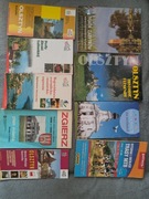 Przewodniki, foldery i mapy turystyczne z Polski - zestaw 42 szt