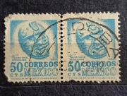 50 centavos. Z serii Archeologia. Brazylia 1950 r