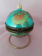 KOMOZJA - Bombka otwierana   "Turkusowa kula "