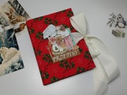 Przepiśnik ręcznie robiony , pachnący kawą, postarzany . Format A5