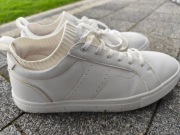 Sneakersy Lanetti męskie białe skóra ekologiczna że skarpetą używane 44 29