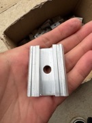 10x Klema środkowa uniwersalna PV fotowoltaika do paneli aluminiowa