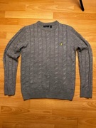 sweter warkocz męski Brave Soul London szary (pasuje M/L)