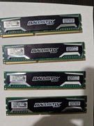 ZESTAW 4 x pamięć RAM CRUCIAL Ballistix DDR3 4GB 1600MHz BLS4G3D1609DS1S00
