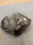 KRZEMIEŃ CZARNY Z amonitami 