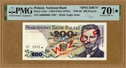 200zł 1976r. Ser. A. WZÓR. PMG 70 EPQ*