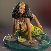 Figurka druk 3D żywica 12K " Oshun  - F1200 " - 90 mm