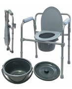 Krzesło toaletowe sanitarne, WC składane 