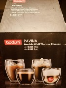 8x Szklanki Bodum Pavina zestaw 4x 250ml + 4x 0,35L termiczne podwójne oryg