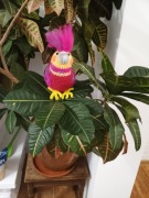 Papuga, papużka amigurumi