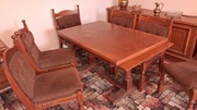 Stół rozkładany i 6 krzeseł. Solidne meble