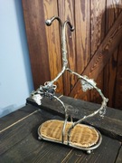 Stary francuski stojak na wino Vintage